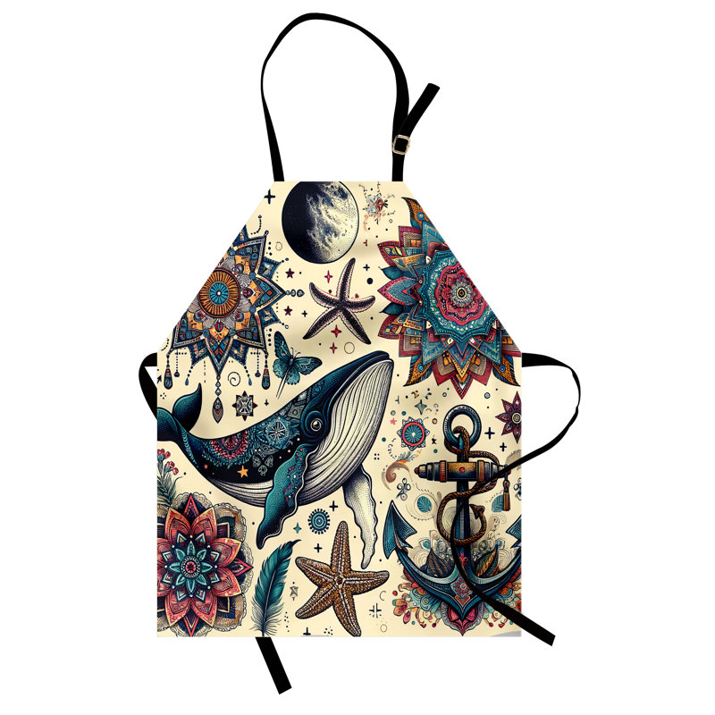 No Pattern Bib Apron
