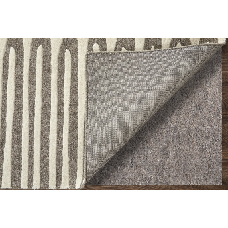 Kimball Transitional Abstract Taupe Area Rug, Rectangle 5' x 8'