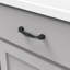 Poignée à poignée Twist Collection - Poignée d'armoire de 3 3/4 po en fer noir - Quincaillerie transitionnelle pour tiroirs et armoires-50236103-116262359