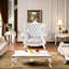Chaise simple en cuir de style européen