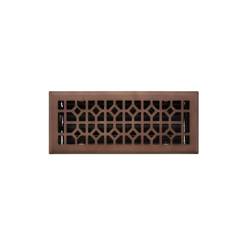 Appert Steel Floor Register, Oil Rubbed Bronze, 4" x 12"