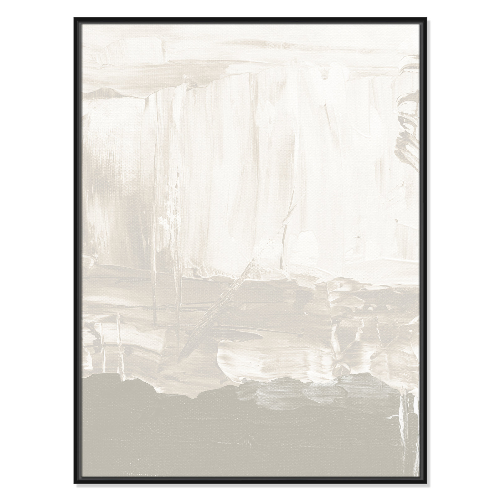 Albie "Taupe Abstract" Print, Black, 41.5" H x 31.5" W
