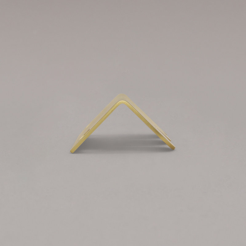 Sweep Edge Pull, Satin Brass