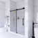 60 In. W X 76 In. H Frameless Single Sliding Glass Shower Doors
