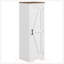 Armoire de rangement Farmhouse avec tablette réglable et porte de grange simple pour une organisation polyvalente