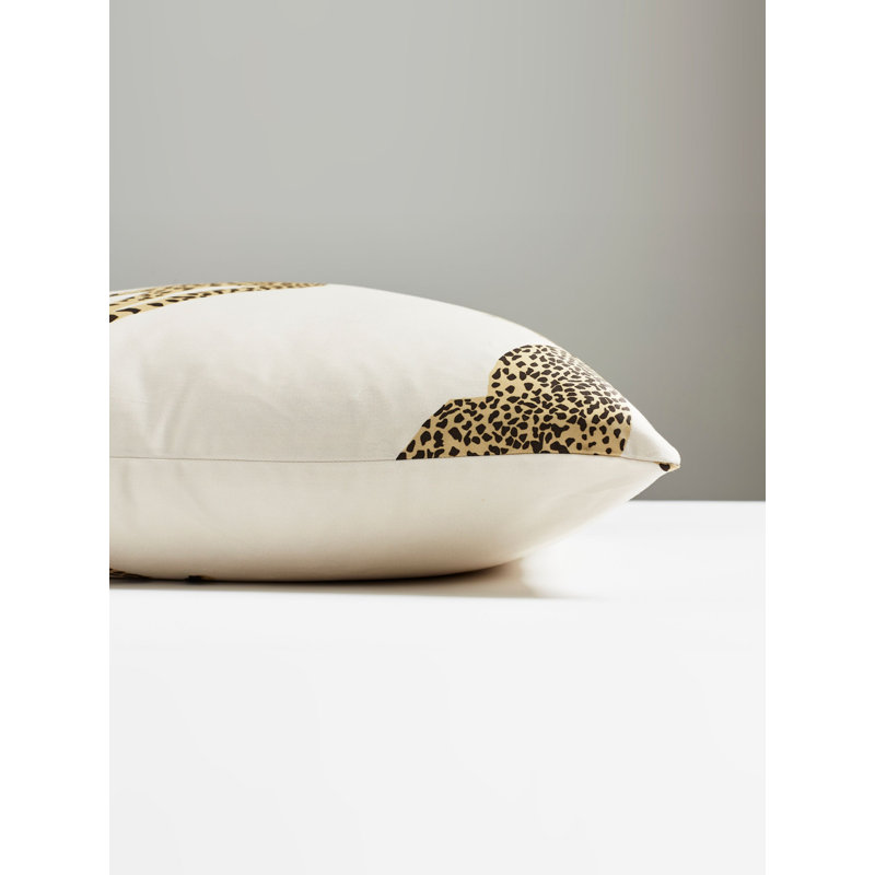 Leaping Cheetah Square Pillow Cover & Insert, Dune