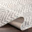 Tapis gris à chevrons Albena-2041531541
