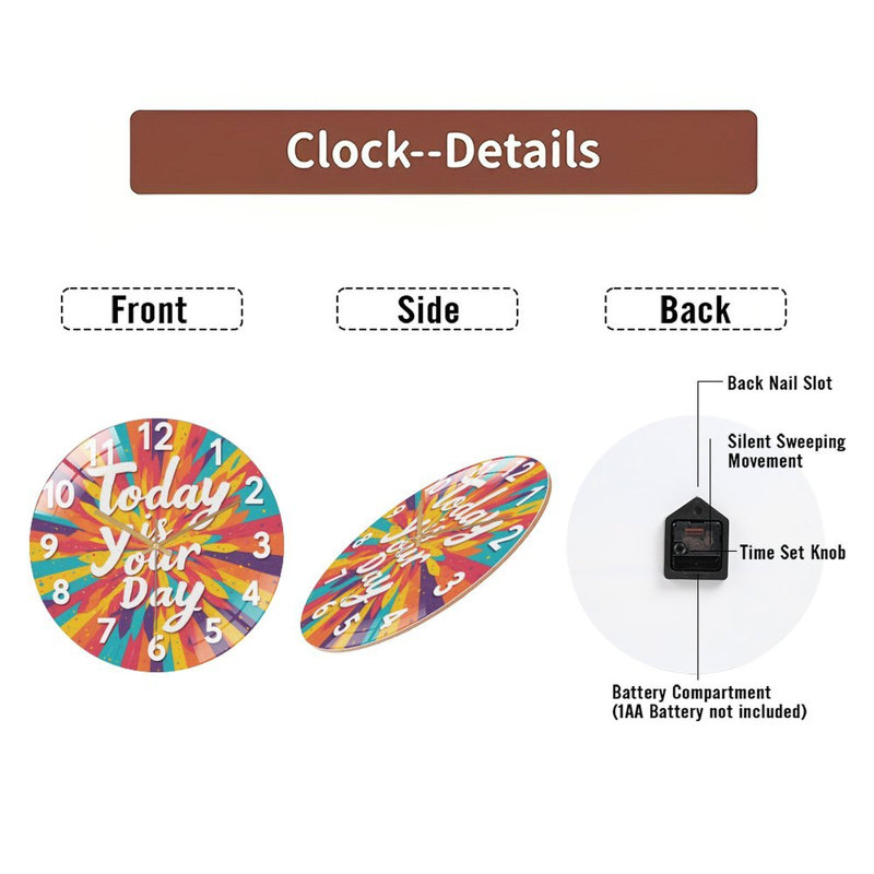 Horloge murale 12 po