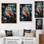 «Starry Night Owl Guardian I», art mural hibou-100408445-100408455