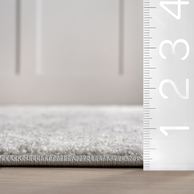 Edwa Traditional Power Loom Performance Rug, Round 6'