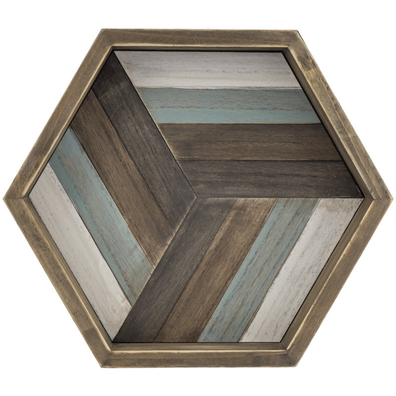 Solid Wood Tray, White/Blue/Brown/Grey