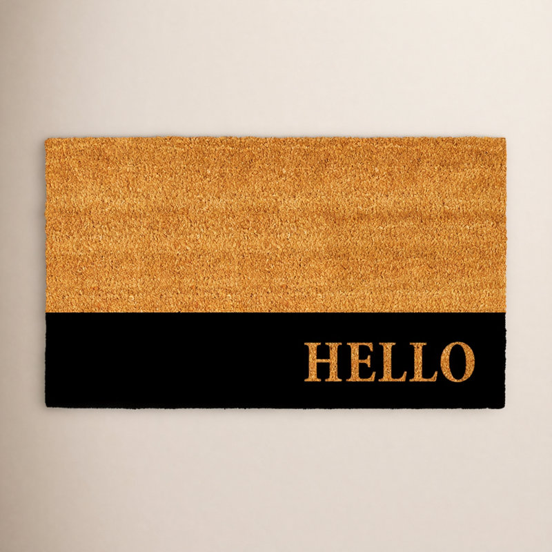 Abhilasha Non-Slip Striped Doormat, Rectangle 2' x 3'
