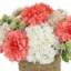 Hydrangea and Dahlia Arrangement in Rope Pot