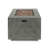 Square Iron Fire Pit With 50,000 BTU High-Output Burner For Outdoor Warmth And Ambiance.-387746019-387746018