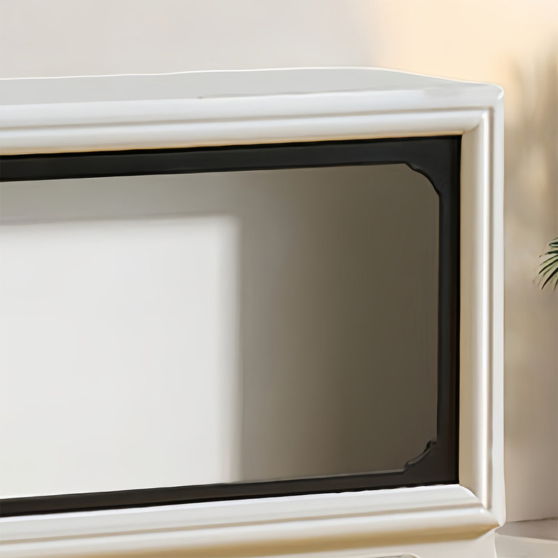 Rigney, 23.62" H x 47.24" W x 13" D, White