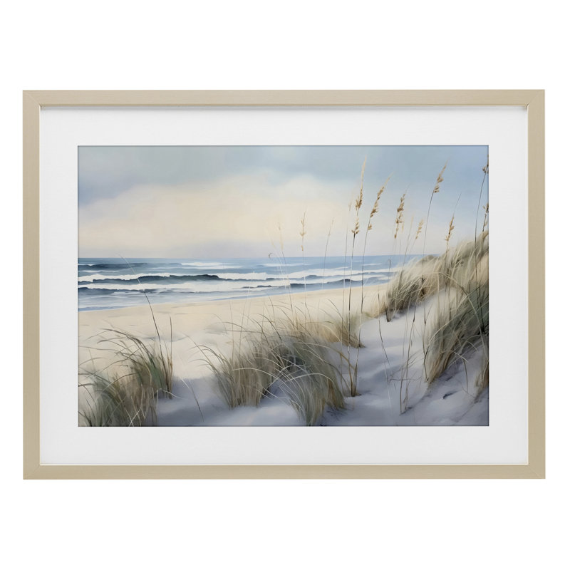 «Sand Dunes» par Shore, reproduction encadrée sous verre, design par LSR Creative Studio, H 14 po x l 20 po