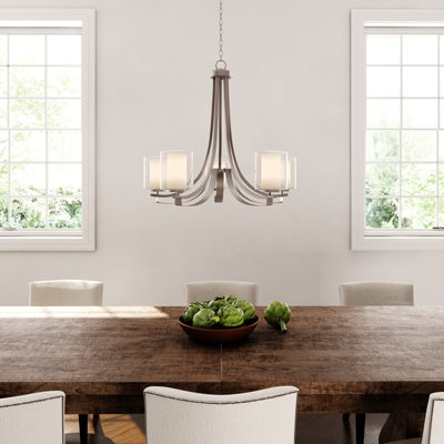 Lustre en nickel brossé Parsons par Red Barrel Studio