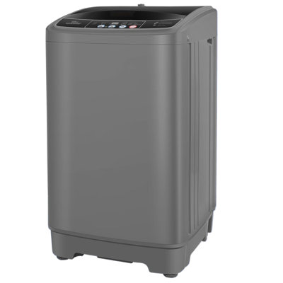 Nina 2,4 pi³ Laveuse automatique portative avec 10 programmes et 8 niveaux d'eau Pompe de vidange intégrée, gris