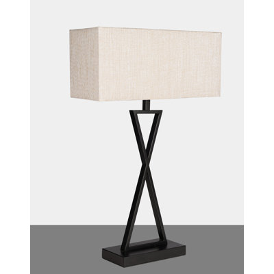 Avory 64cm Rectangle Metal Narrow Table Lamp