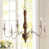Blanc antique / brun double sélectionné