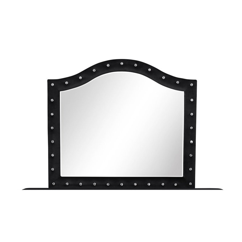 Miroir capitonné en cristal Sophia