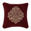 LAURENZA 18" SQUARE EMBELLISHED DECORATIVE THROW PILLOW