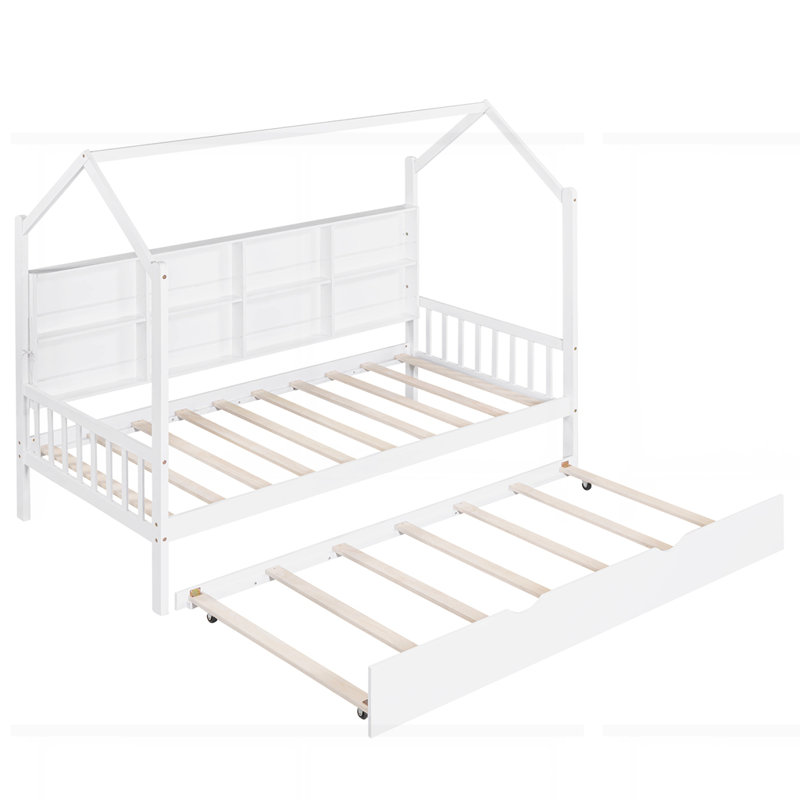 Lit gigogne en bois, Simple