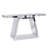 Modern Luxe Mirror Entryway Table with Sturdy Construction and Open Storage