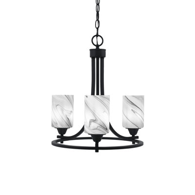 Paramount Uplight 3-Light Chandelier -  Toltec Lighting, 3403-MB-3009