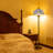3 Light Blue Baroque Style Floor Lamp, Stained Glass Lighting  Fixture With Light Sources