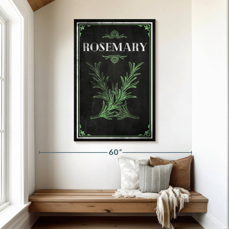 Fresh Rosemary, 48" H x 32" W