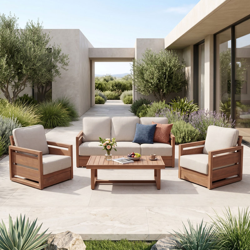5-person Outdoor Seating Group Set With Coffee Table
