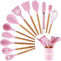 Hot Pink Zing Silicone Kitchen Cooking Accessories Complete Range
