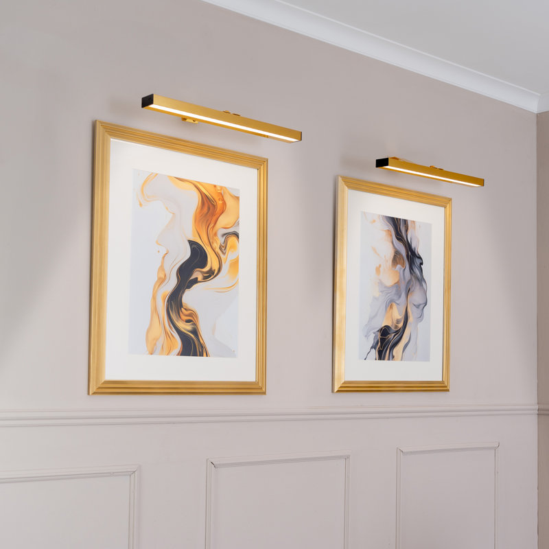 Sibyls Plastic LED Flush Mounted Sconce, Gold