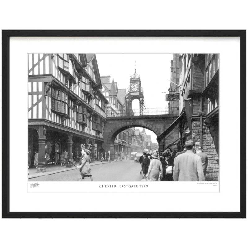 Chester, Eastgate 1949 by Francis Frith - Single Picture Frame Print, 45cm H x 60cm W x 2.3cm D