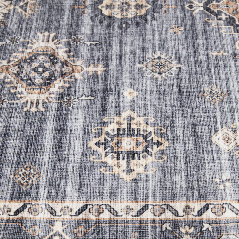 Washable Oriental Indoor Rug, Rectangle 5' x 7'