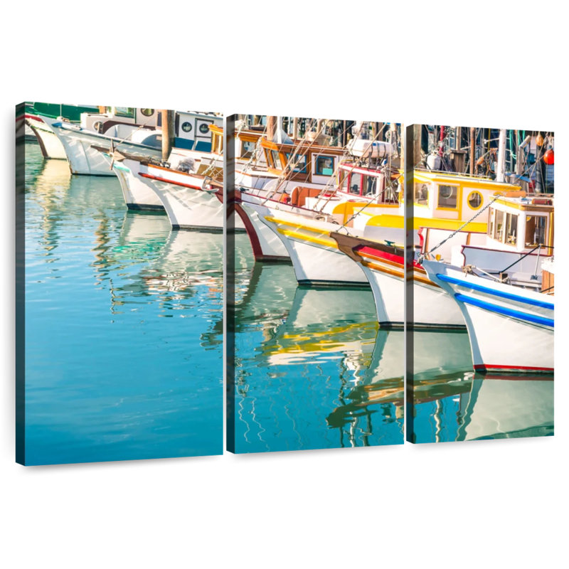 Mehar, bateaux de la baie de San Francisco, H 32 po x l 50 po