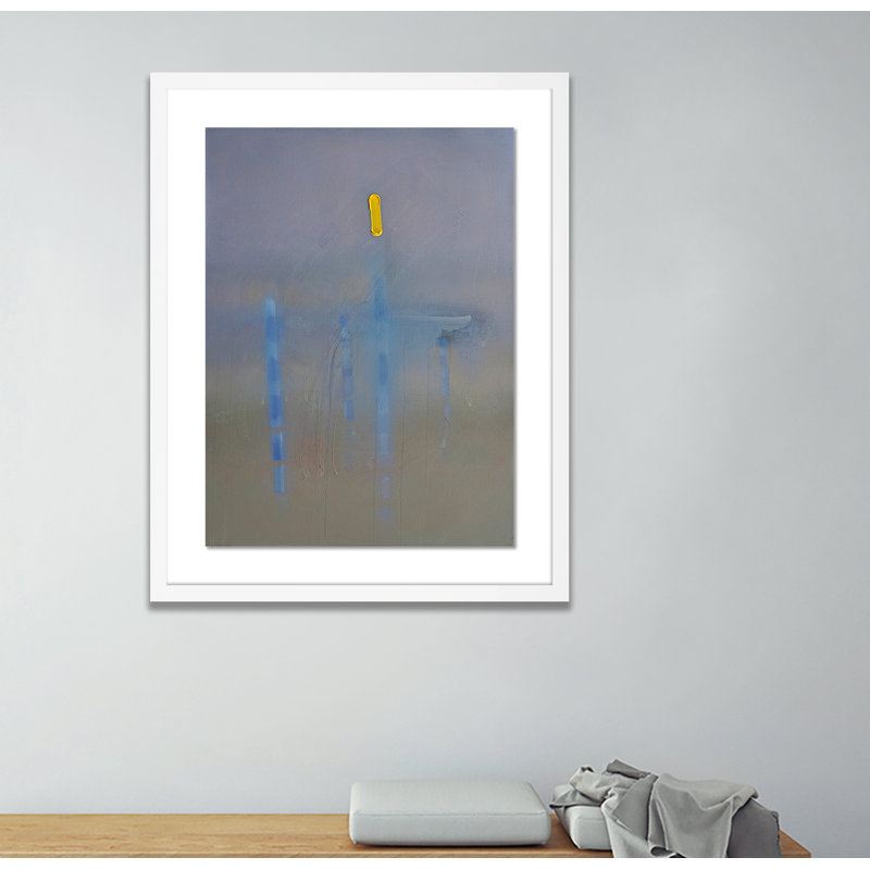 Lagoon Painting by Charles Stuart, White, 24" H x 19" W x 1.5" D