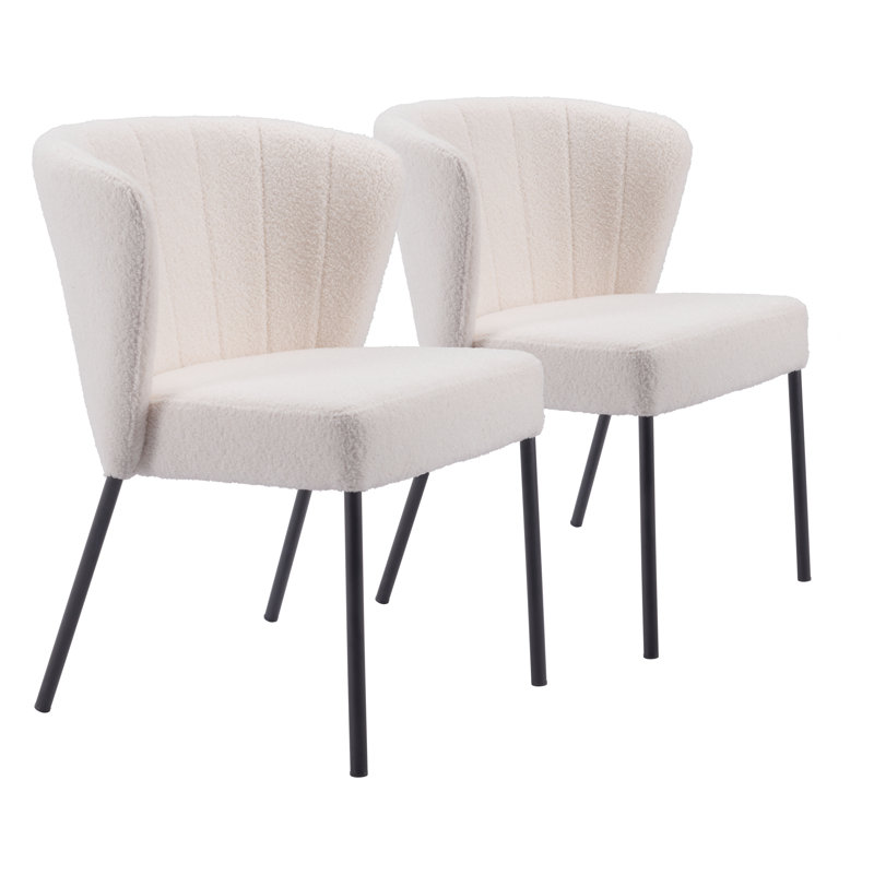 Chaise de salle à manger Chantina, Blanc