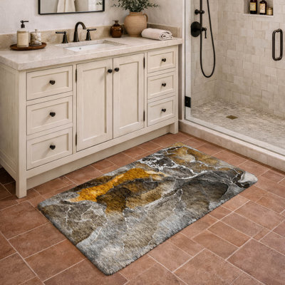 Tapis de qualité supérieure lavable à la machine à poils longs ADS503