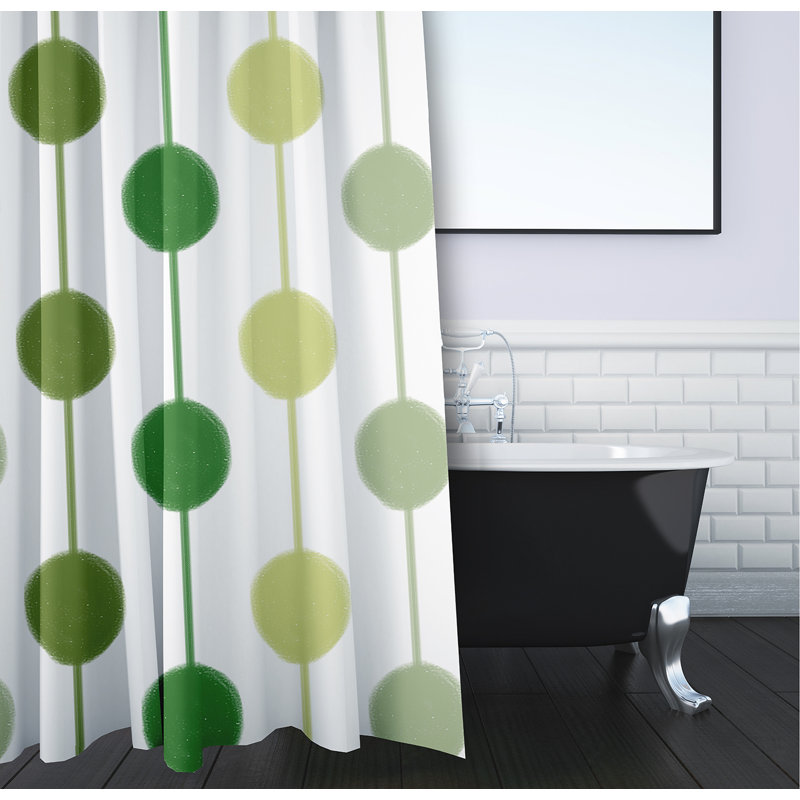Rideau de douche simple Cersei, Vert