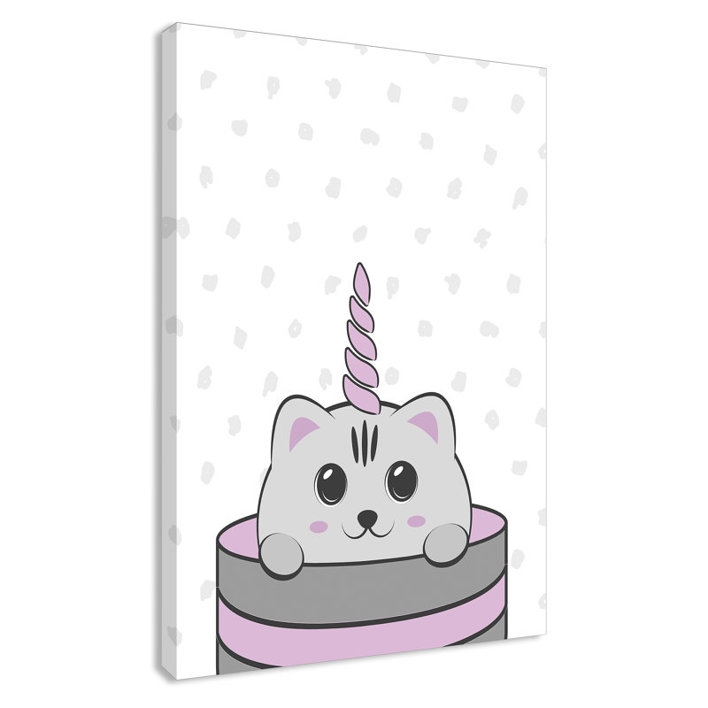 Art sur toile caticorn, H 36 po x l 24 po x P 1,5 po