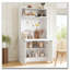 Buffet 69 po avec huche et poste de travail pliable, armoire de rangement multifonctionnelle avec tablette réglable et prise de courant-696453901
