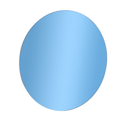 Wood Round Tinted Wall Mirror