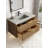 35.88 " W Wall Mounted Wall Mounted 1 Single Vanity Bathroom Vanity With Concrete Top