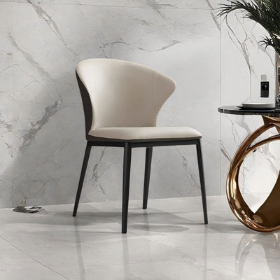 Chaise de salle à manger en acier au carbone 21,65 po