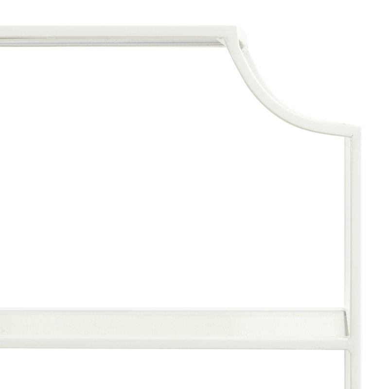 Turgut 4-Tiered Metal Accent Shelf, White