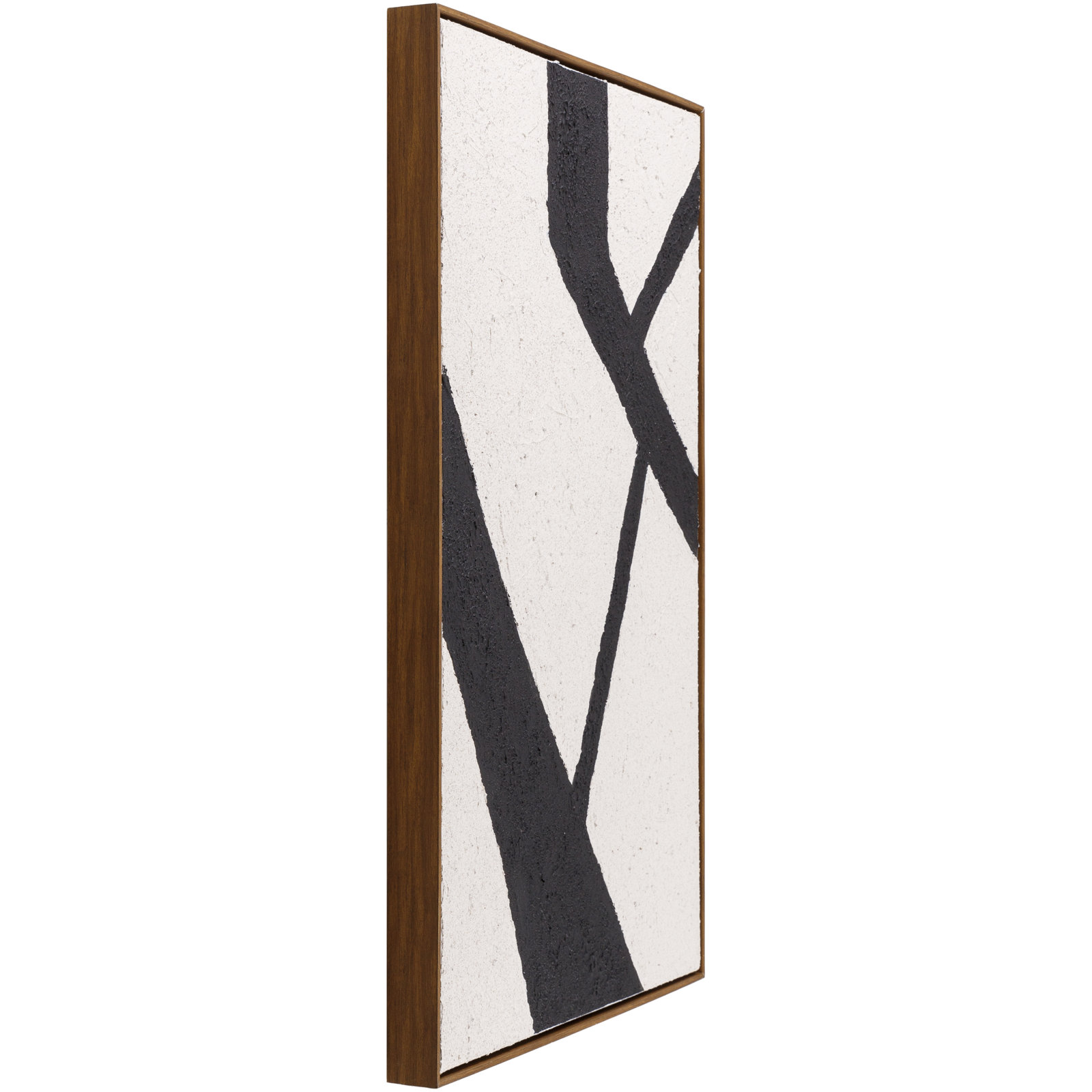 Lucero 2 Piece Graphic Art Set on Canvas, Dark Brown Framed, 48" H x 36" W