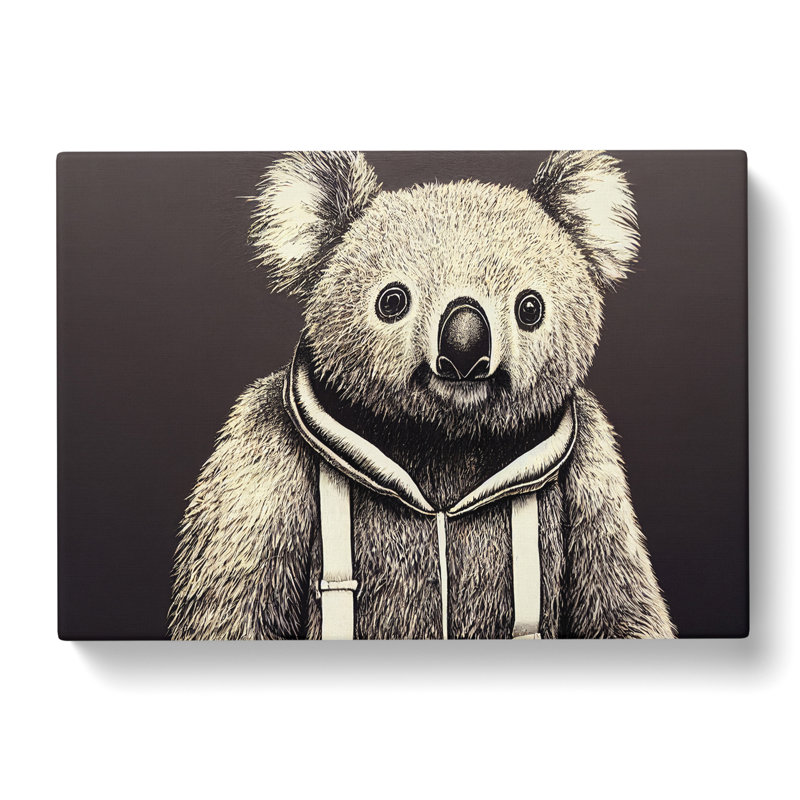 Young Koala Bear - Wrapped Canvas, 40cm H x 60cm W