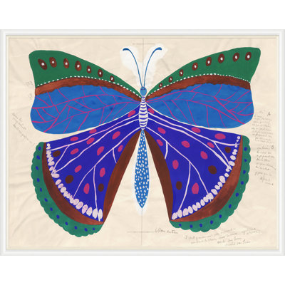 «Butterfly Blue» par Paule Marrot - reproduction imprimée